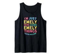 Emely Macht Hier Emely-Dinge Lustiger Emely-Name Tank Top