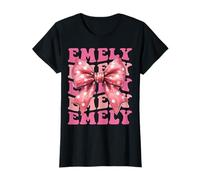 Emely Name Kokette Schleife Ästhetik für Frauen Mädchen T-Shirt