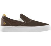 Emerica Wino G6 Slip-on - der beste verfügbare Slip-on, einfacher Zugang zum Skaten, verstärkte Konstruktion, gedämpftes Gefühl, für den täglichen Gebrauch, Braunbraun, 44 EU