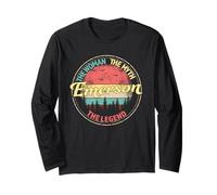 Emerson The Woman The Myth The Legend Personalisierter Name Langarmshirt