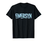 Emersyn Sea Waves - Personalisierter Name Ocean Beach Art T-Shirt
