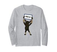 Emil war Hier! Berge Wald Abenteuer Elch mit Melk Ortschild Langarmshirt