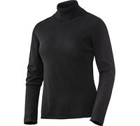 Emilia Parker Damen Kaschmir-Seide Rollkragenpullover, weicher Strickpullover für Frauen, Ganzjahres-Pullover, Schwarz, Gr. 38