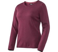 Emilia Parker Damen Kaschmir-Seide Rundhalspullover in Schwarz, weicher Strickpullover für Frauen, Ganzjahres-Pullover, Beere, Gr. 40