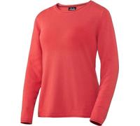 Emilia Parker Damen Kaschmir-Seide Rundhalspullover in Schwarz, weicher Strickpullover für Frauen, Ganzjahres-Pullover, Koralle, Gr. 38