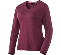 Emilia Parker Damen Kaschmir-Seiden-V-Pullover, weicher Strickpullover für Frauen, Ganzjahres-Pullover, Beere, Gr. 42