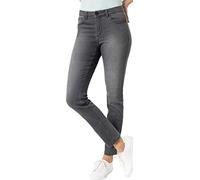 Emilia Parker Damen Superstretch Jeans in Grau, mit geradem Beinverlauf, Bequeme Jeanshose mit Stretch, praktische Five-Pocket-Ausführung, Damenbekleidung, Gr. 18-46