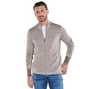 emilio adani Herren Herren Cardigan strukturiert, Grau, 38943, Grau in Größe M