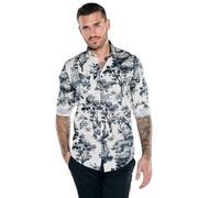 emilio adani Herren Herren Langarm-Hemd Regular, Schwarz, 38344, Schwarz in Größe XXL