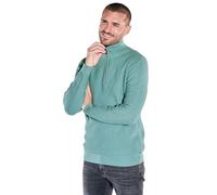 emilio adani Herren Herren Modischer Stehkragen-Pullover, Gruen, 39974, Gruen in Größe M