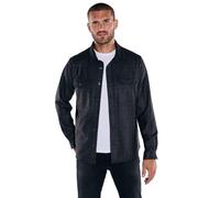 emilio adani Herren Herren Overshirt Gemustert, Anthrazit, 38128, Anthrazit in Größe 3XL
