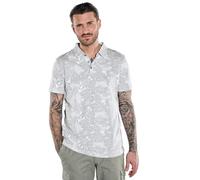 emilio adani Herren Herren Polo-Shirt Gemustert, Silbergrau, 38933, Silbergrau in Größe XXL