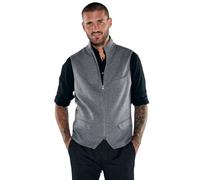 emilio adani Herren Herren Sakko-Weste Slim fit, Grau, 37584, Grau in Größe 48