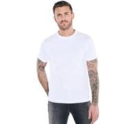 emilio adani Herren Herren T-Shirt aus hochwertiger Baumwolle, Reinweiss, 38315, Reinweiss in Größe 3XL