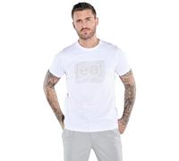 emilio adani Herren Herren T-Shirt Regular, Reinweiss, 38322, Reinweiss in Größe L