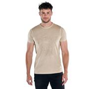emilio adani Herren Herren T-Shirt Uni, Braunbeige, 39309, Braunbeige in Größe XXL