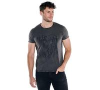emilio adani Herren Herren T-Shirt Uni, Schwarz, 39308, Schwarz in Größe 3XL