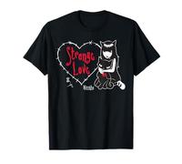 Emily the Strange Damen T-Shirt Schwarz XS Klassisch Strange Love Katzenliebhaber
