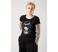Emily The Strange - Emily Skeleton - Girly - Schwarz - XL - 100% Baumwolle,Jersey Schwarz XL