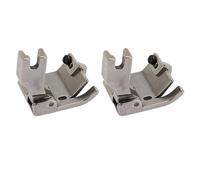 Eminchu 2-teiliger Universal-Nähfuß, Nähfuß, Nähmaschine, 3-in-1-Design für Gerollte, Gefaltete, Gesäumte Kanten, mit Hochwertigem Stahlmaterial, Hoher Festigkeit, Ideal für die Meisten Näharbeiten