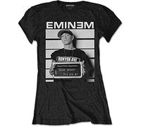 Eminem Damen T-Shirt Schwarz Schwarz One Size Gr. L, Schwarz
