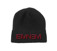 Eminem - Eminem Mütze Beanie Logo Nue offiziell Schwarz Unisex One Size