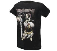 Eminem Slim Shady Marshall Mathers Collage T-Shirt - Offizielles Merchandise Größe: L Schwarz