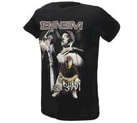 Eminem Slim Shady Marshall Mathers Collage T-Shirt - Offizielles Merchandise S Schwarz