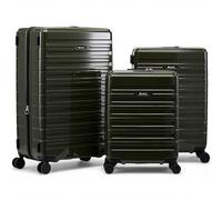 Eminent Voyager Kofferset 3-Teilig, Erweiterbar, Hartschalenkoffer, 4 Rollen, Leicht, TSA Schloss, Handgepäck Mittel Groß, Trolley Reisekoffer Rollkoffer Urlaub Dunkelgrün
