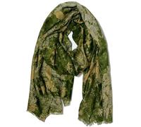Emma & Giovanni - Leichter Bedruckter Schal aus Baumwollmischung - Damen (Khaki)