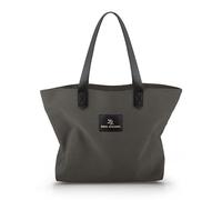 Emma Jonasson Shopper Damen - Faltbare Schultertasche mit Reißverschluss und Innentasche - Aesthetic tote bag, Stofftasche, große Handtasche, Canvas Tasche (Schwarz, Medium)