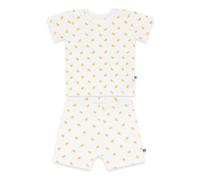 emma & noah Baby Schlafanzug, Weicher & Atmungsaktiver Schlafanzug für Neugeborene, Oeko-TEX Zertifiziert, Zweiteiliger Pyjama für den Sommer (DE/NL/SE/PL, Numerisch, 80, Zitrone)