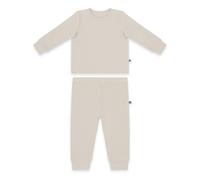 emma & noah Schlafanzug Winter 2-teilig (DE/NL/SE/PL, Numerisch, 86, Essential Beige)