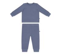 emma & noah Schlafanzug Winter 2-teilig (DE/NL/SE/PL, Numerisch, 86, Essential Blau)