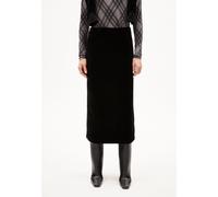 EMOLGAA | Jerseyrock Slim Fit aus Samt - schwarz (XL)