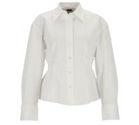 HUGO Relaxed-Fit Bluse mit Schößchen-Saum - Style Emperor, 50552863 Weiß 36