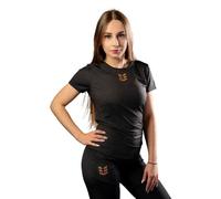 Empire Embodied Sportswear Damen Sport-T-Shirt aus Recycling Polyester schwarz oder weiß Schwarz S