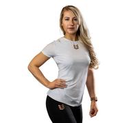 Empire Embodied Sportswear Damen Sport-T-Shirt aus Recycling Polyester schwarz oder weiß Weiss M