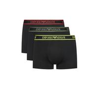 Trunks mit elastischem Label-Bund im 3er-Pack S men Black