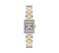 Emporio Armani Damenuhr AR11704– Analog Quarz Edelstahlband bicolor mit Glassteinen – Einheitsgröße