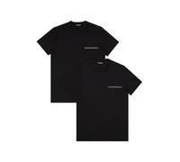 EMPORIO ARMANI T-Shirts Herren Rundhals Baumwolle Schwarz, 4 (S)