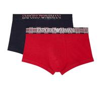 "Emporio Armani 2er Set Stretch Cotton Trunk, Marine / Rot" XL