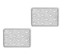 Manschettenknöpfe EMPORIO ARMANI, silber (edelstahlfarben), Manschettenknöpfe, Herren, L: 13,5mm, Edelstahl, B:19,5mm (24769232-0) edelstahlfarben