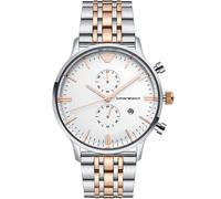 Emporio Armani AR0399 Chronograph Zweifarbige Herrenuhr Einheitsgröße