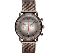 Emporio Armani AR11169 Braun Mesh Chronograph Herrenuhr Einheitsgröße