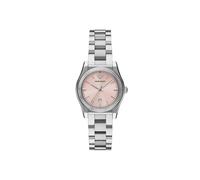Emporio Armani Watch for Women, Three Hand Quartz Movement and 32mm Case Size with Stainless Steel, Leather or Silicone Strap Rosa und Silberton, 32MM