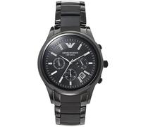 Emporio Armani AR1452 Herren Chronograph Uhr Ceramica Schwarz Einheitsgröße