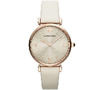Emporio Armani AR1769 Gianni T-Bar 32 mm Beige Damenarmbanduhr Einheitsgröße