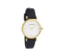 Emporio Armani AR1910 GP Perlmuttzifferblatt Schwarzes Armband Einheitsgröße