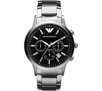 Emporio Armani AR2434 Herrenuhr Edelstahl 50m Analog Datum Chronograph
